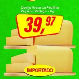 Rede Supermarket Queijo Prato La Paulina oferta
