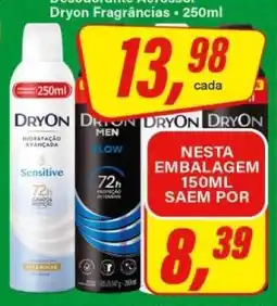 Rede Supermarket Desodorante Aerosol Dryon Fragrâncias oferta