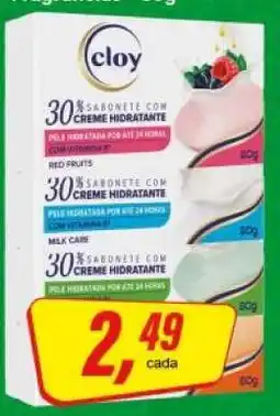 Rede Supermarket Cloy Sabonete com Creme Hidratante oferta