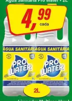 Rede Supermarket Água Sanitária Pro Water oferta