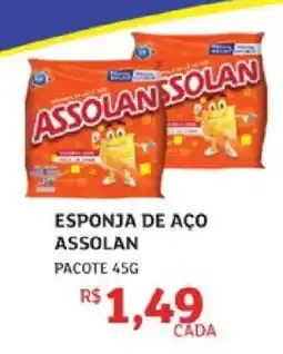 Assaí Atacadista esponja de aço assolan oferta
