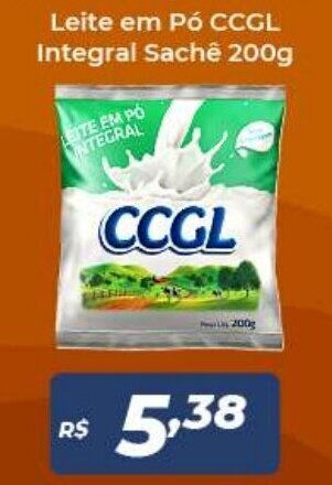Leite em po CCGL Integral Sache 200g
