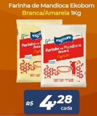 Farinha de Mandioca Ekobom Branca/ Amarela 1kg