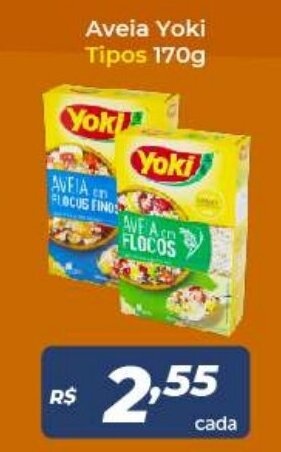 Atakarejo Aveia Yoki Tipos 170g oferta