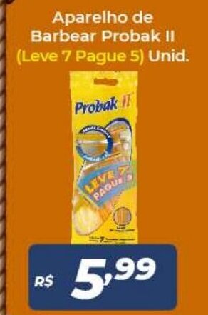Atakarejo Aparelho de Barbear Probak II leve7 pague 5 unid. oferta
