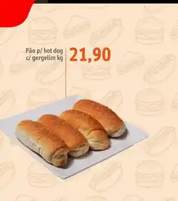 Sonda Pão p/ hot dog c/ gergelim oferta
