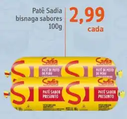 Sonda Patê sadia bisnaga sabores oferta