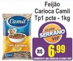 Serrano Supermercado Feijão Carioca Camil oferta