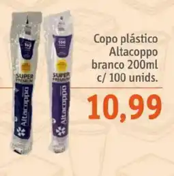 Sonda Copo plástico Altacoppo branco oferta