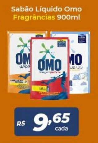 Atakarejo Sabao Liquido Omo Fragrancias 900ml oferta