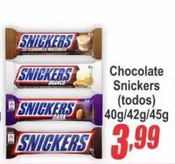 Serrano Supermercado Chocolate snickers (todos) oferta