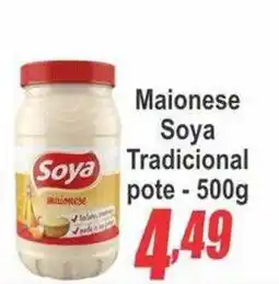 Serrano Supermercado Maionese soya tradicional oferta