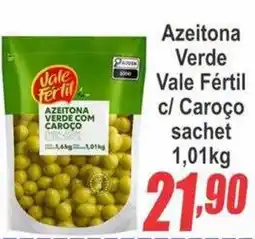 Serrano Supermercado Azeitona verde vale fértil c/ caroço sachet oferta