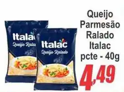 Serrano Supermercado Queijo Parmesão Ralado Italac oferta