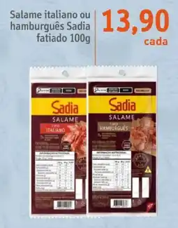 Sonda Salame italiano ou hamburguês Sadia oferta