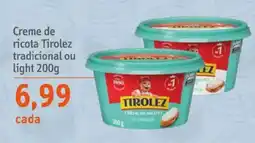Sonda Creme de ricota tirolez tradicional ou light oferta