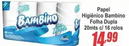 Serrano Supermercado Papel Higiênico Bambino Folha Dupla oferta