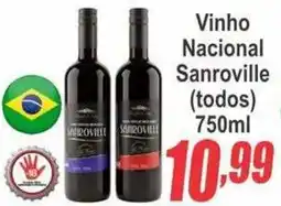Serrano Supermercado Vinho Nacional Sanroville oferta