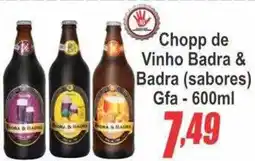 Serrano Supermercado Chopp de Vinho Badra & Badra (sabores) oferta