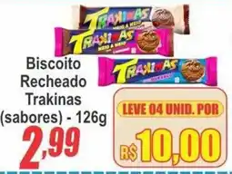 Serrano Supermercado Biscoito Recheado Trakinas oferta