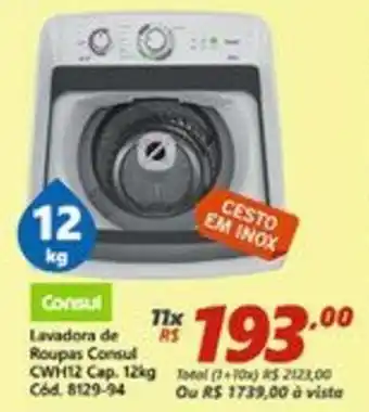 Lavadora de Roupas Consul 12kg
