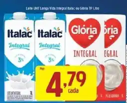 Supermercados Guanabara Leite uht longa vida integral italac ou glória tp litro oferta