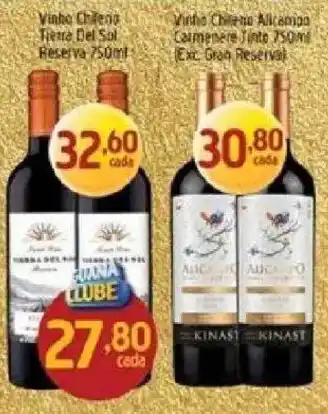 Supermercados Guanabara vinho chileno tierra del sol reserva oferta