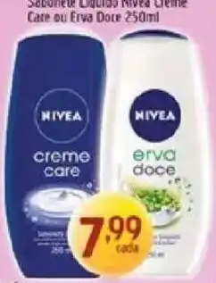 Supermercados Guanabara Sabonete Liquido Nivea Creme Care ou Erva Doce oferta