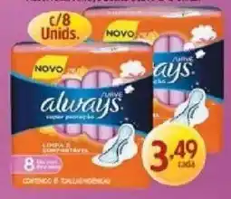 Supermercados Guanabara Always super proteção oferta