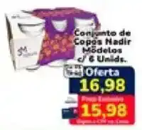Nagumo Conjunto de Copos Nadir Modelos c/ 6 Unids. oferta
