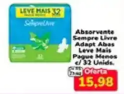 Nagumo Absorvente Sempre Livre Adapt Abas oferta