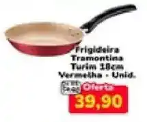 Nagumo Frigideira Tramontina Turim 18cm Vermelha oferta