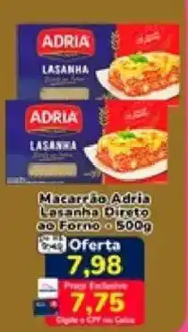 Macarrão Adria Lasanha Direto ao Forno
