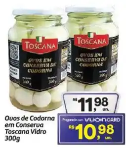 Fort Atacadista Ovos de Codorna em Conserva Toscana Vidro oferta