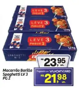 Fort Atacadista Macarrão Barilla Spaghetti LV 3 oferta