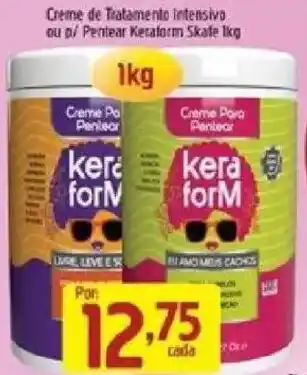 Creme de tratamento intensivo ou p/ Pentear Keraform Skate