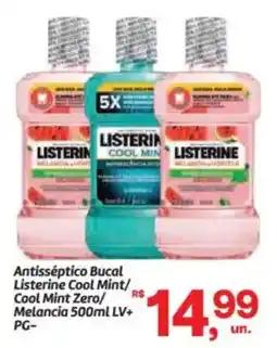 Fort Atacadista Antisséptico bucal listerine cool mint/cool mint zero oferta