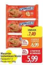 Atacadão Nissin - macarrão instantâneo oferta