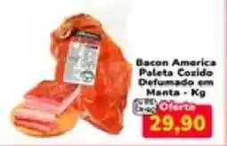 Nagumo Bacon america paleta cozido defumado em manta - kg oferta