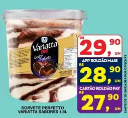 Roldão Sorvete perfetto variatta sabores oferta