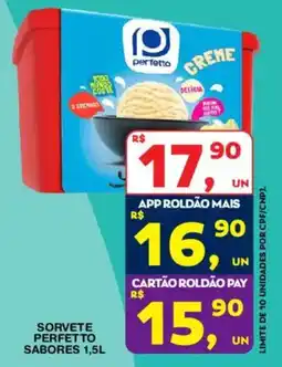 Roldão Sorvete perfetto sabores oferta