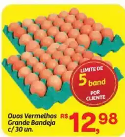 Fort Atacadista Ovos Vermelhos Grande Bandeja oferta