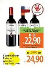 Atacadão Chilano - vinho chileno oferta