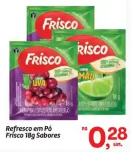 Fort Atacadista Refresco em Pó Frisco 18g Sabores oferta