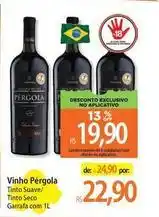 Atacadão Pérgola - vinho tinto suave/ tinto seco oferta