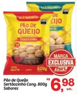 Fort Atacadista Pão de Queijo Sertãozinho Cong. 800g Sabores oferta