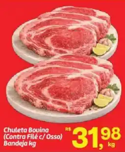 Fort Atacadista Chuleta Bovina (Contra Filé c/ Ossos) Bandeja oferta