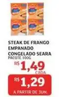Assaí Atacadista Seara - steak de frango empanado congelado oferta