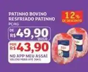 Assaí Atacadista Bovino - patinho bovino resfriado patinho oferta