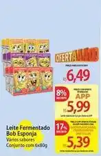 Atacadão Bob - leite fermentado bob esponja oferta